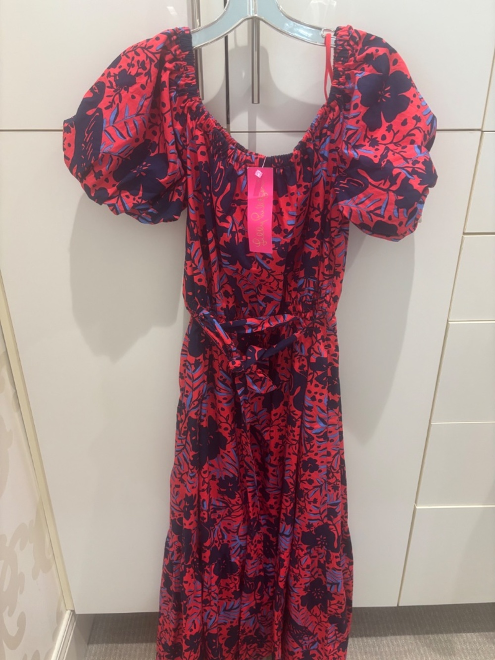 NWT LILLY PULITZER Tamie Off The Shoulder Dress - Picture 5 of 5